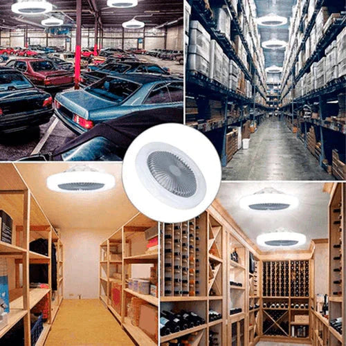 TurboMax ventilador LED 2 en 1 — control remoto incluido
