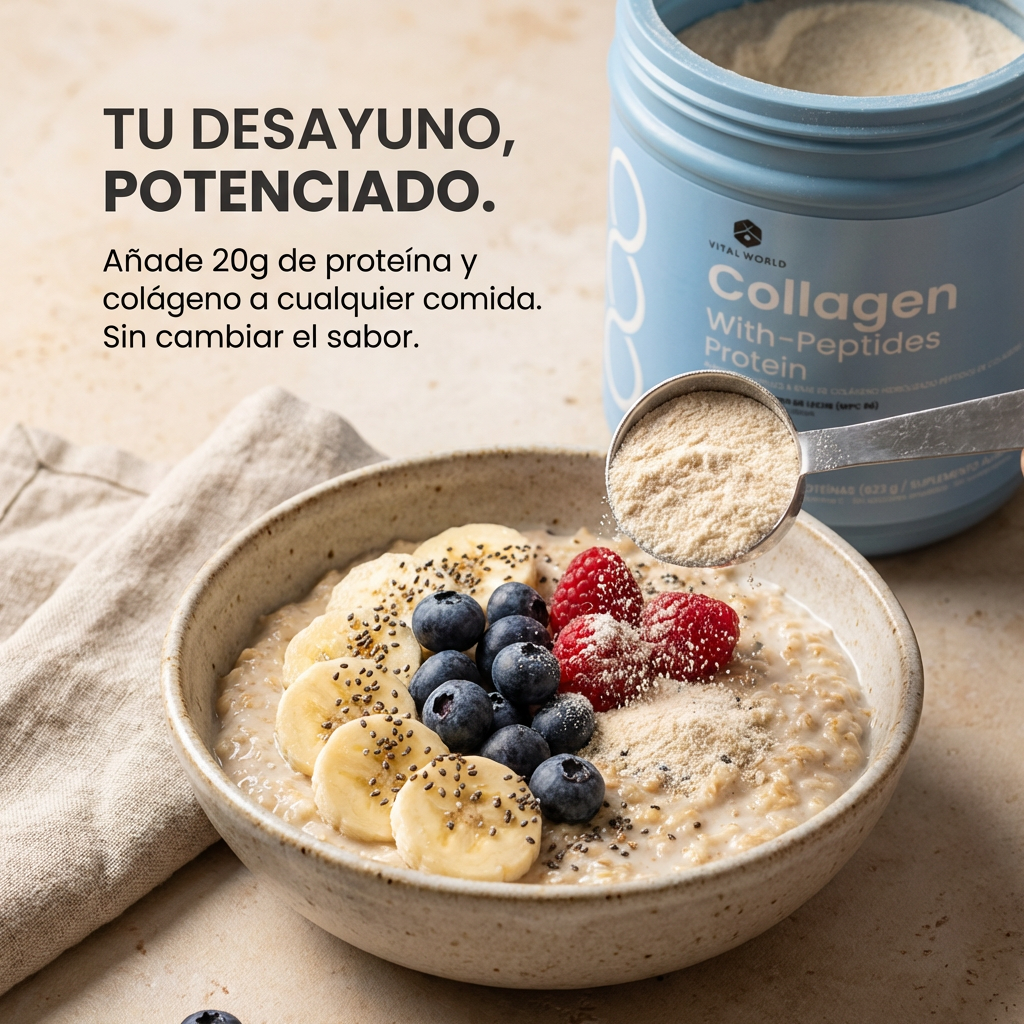 💎 Colágeno Premium Grassfed — 20g de Bio-Péptidos de Máxima Absorción para tu Piel y Articulaciones
