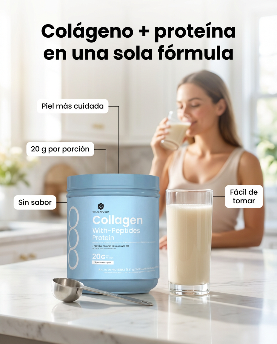 💎 Colágeno Premium Grassfed — 20g de Bio-Péptidos de Máxima Absorción para tu Piel y Articulaciones