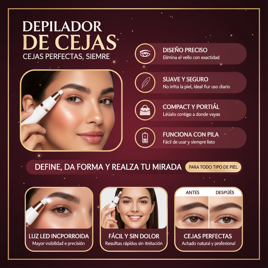 Depilador de Cejas - Vinho