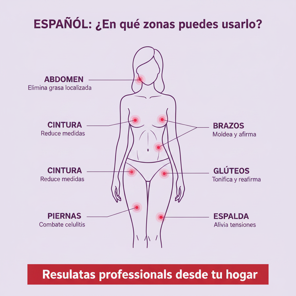 Masajeador Anticelulitis 3 en 1 | Ultrasonido, Infrarrojo y EMS